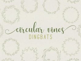 Circular Vines Dingbat Font