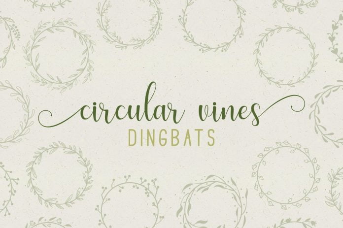 Circular Vines Dingbat Font