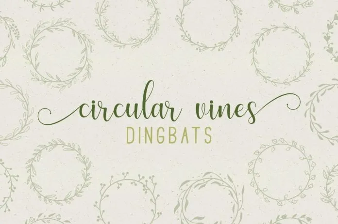 Circular Vines Dingbat Font