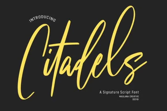 Citadels Signature Script Font