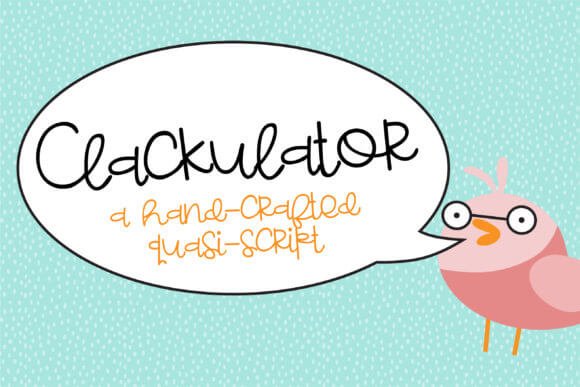 Clackulator Font