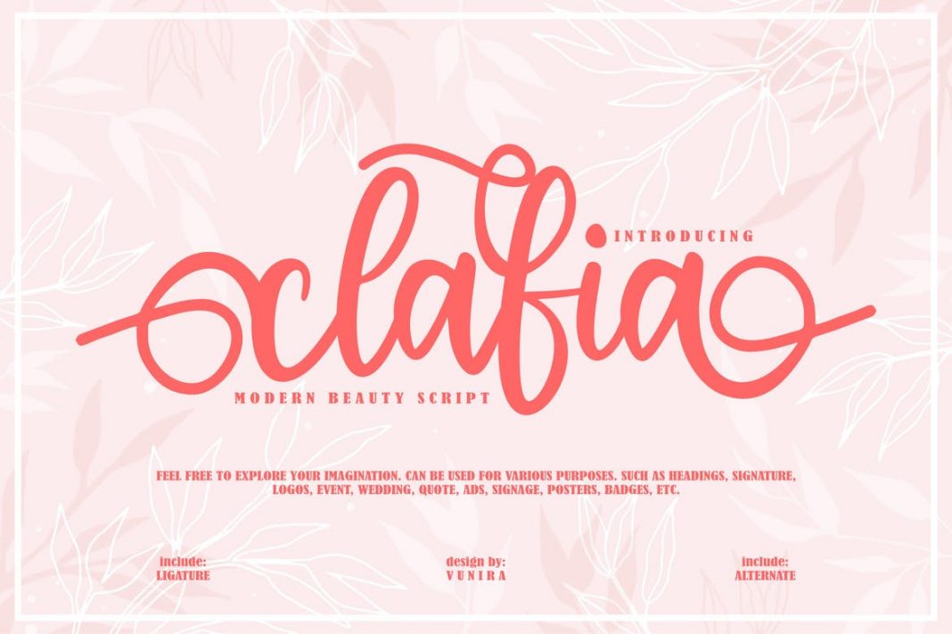 Clafia Modern Beauty Script