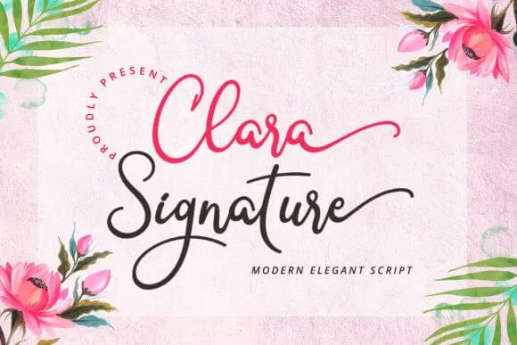 Clara Signature Font