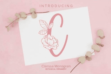 Clarissa Monogram Font