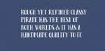 ClassyPirate Font