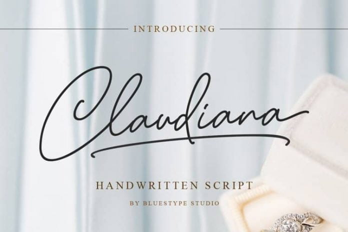 Claudiana Handwritten Script Font