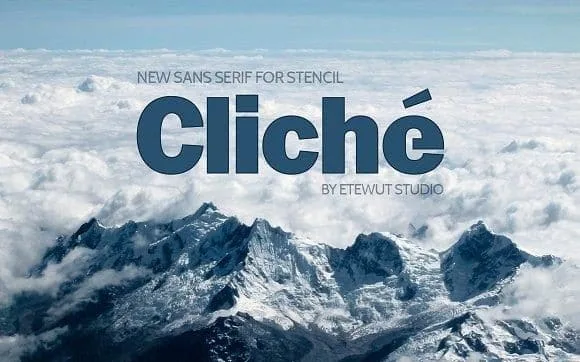 Clich Cliche Sans Serif Font Clich Cliche Sans Serif Font