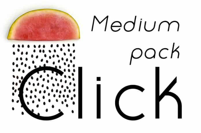 Click Medium Pack Font