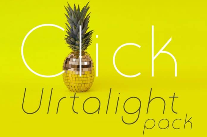 Click Ultralight Pack Font