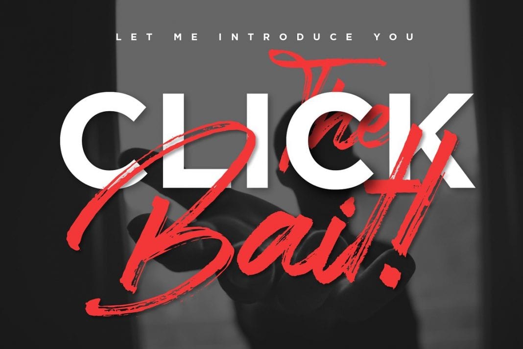 Clickbait Brush - Logo Font