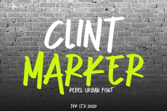 Clint Marker Font