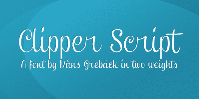 Clipper Script font