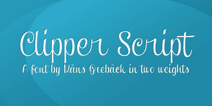 Clipper Script font