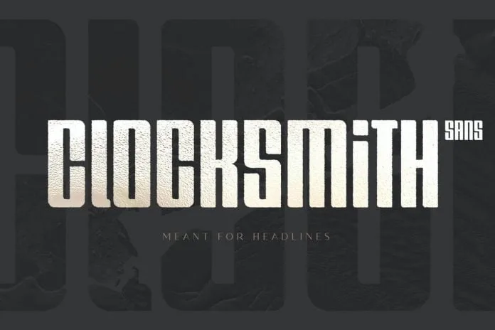 Clocksmith - Display Font