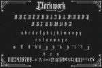 Clockwork - Blackletter Typeface Font