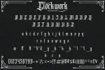 Clockwork - Blackletter Typeface Font