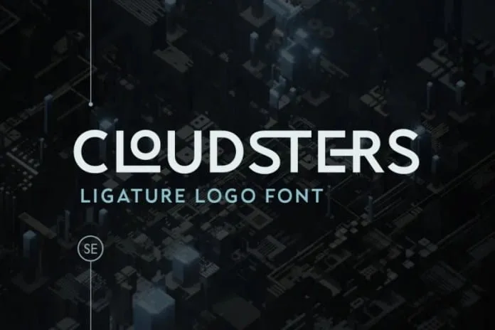 Cloudsters - Ligature Logo Font