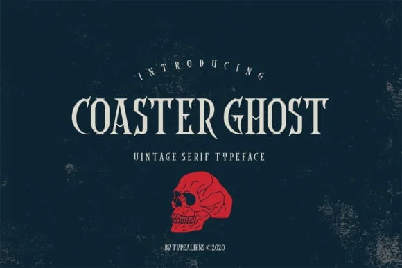 Coaster Ghost font