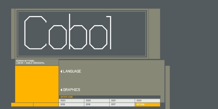 Cobol Font