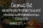 Coconut Oil Font