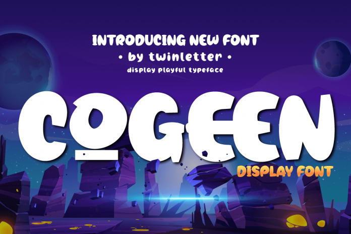Cogeen - Display Playful Typeface