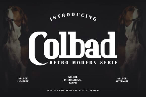 Colbad Retro Modern Serif Font