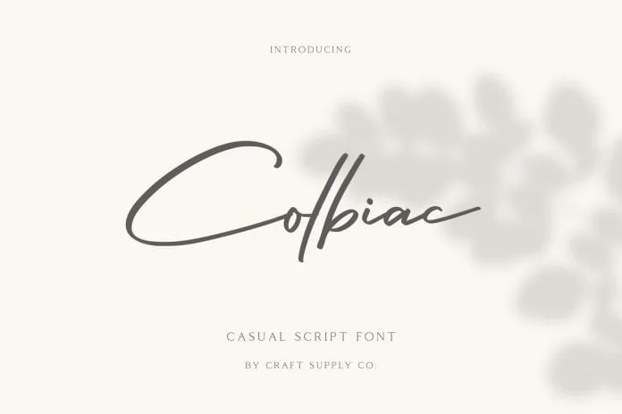 Colbiac - Casual Script Font