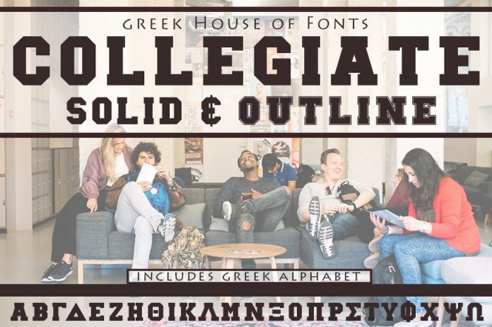 Collegiate Greek Font