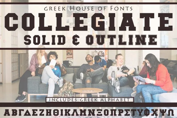 Collegiate Greek Font