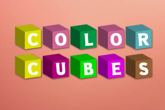 Color Cubes Font