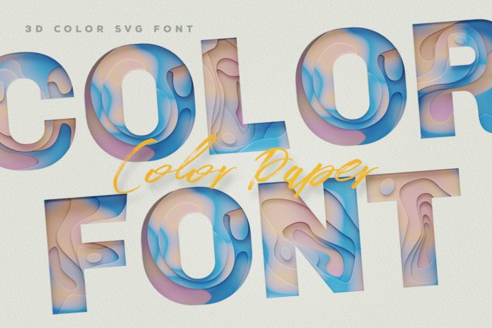 Color Paper Color Fonts