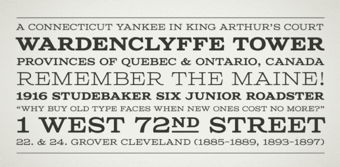 Columbia Titling Font