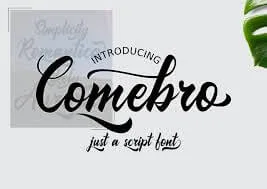 Comebro Font