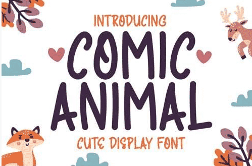 Comic Animal - Quirky & Cute Display Font