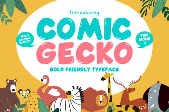 Comic Gecko Font