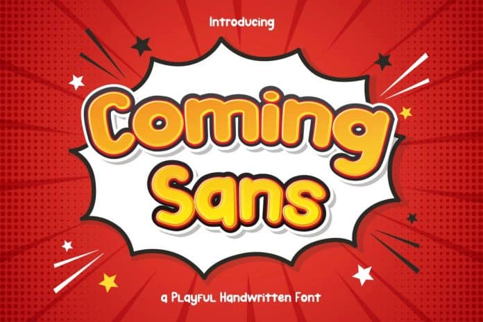 Coming Sans – Playful Handwritten Font