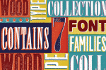 Complete Wood Type Collection Font