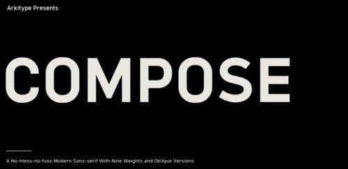 Compose Complete Family Font