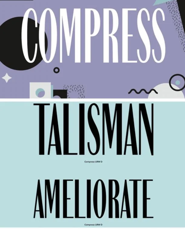Compress URW Font