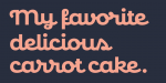 Confiteria Font Family