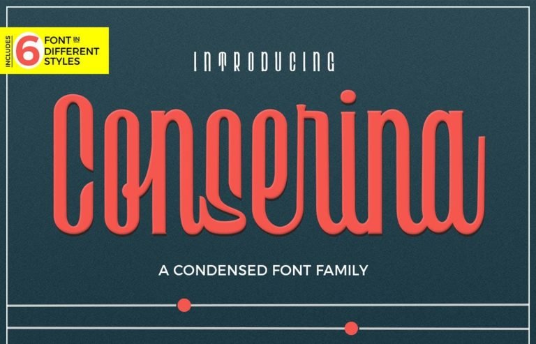 Conserina Typeface Font Free Download