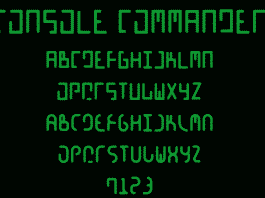 Console Commander Beta v.01 font