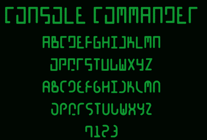 Console Commander Beta v.01 font