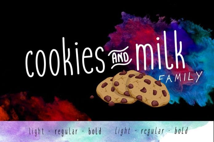 Cookies and Milk Family Font