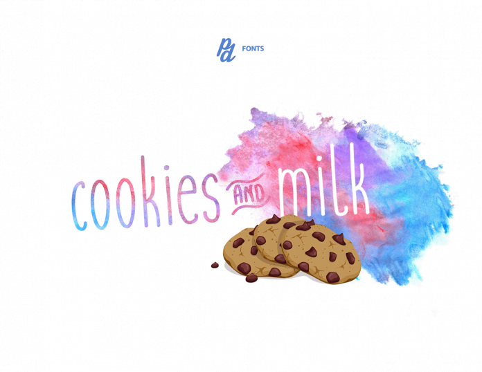 Cookies and Milk A handwritten Font