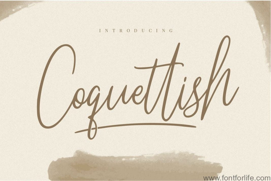 Coquettish Handwritten Script Font