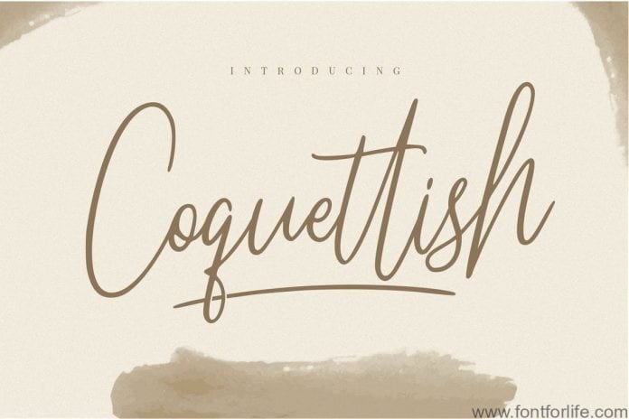 Coquettish Handwritten Script Font