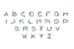 Cords sci-fi font