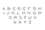 Cords sci-fi font