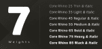 Core Rhino Font